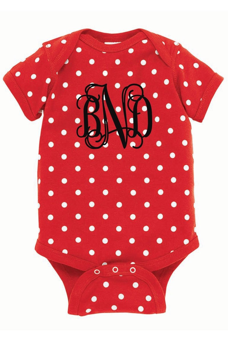 Rabbit Skins Polka Dot Infant Onesie *Personalize It - Wholesale Accessory Market