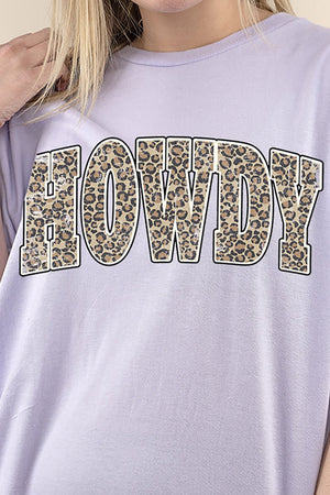 Arched Howdy Leopard Perfect-T Shirt - Wholesale Accessory Market