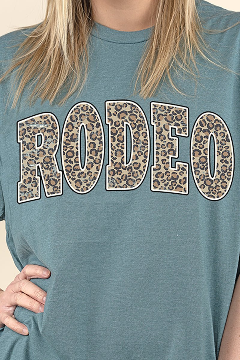 Arched Rodeo Leopard Perfect-T Shirt - Wholesale Accessory Market