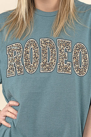 Arched Rodeo Leopard Perfect-T Shirt - Wholesale Accessory Market