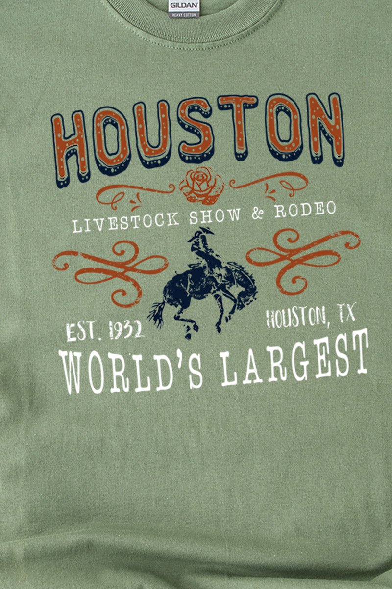 Houston Livestock Short Sleeve Relaxed Fit T-Shirt - Wholesale Accessory Market