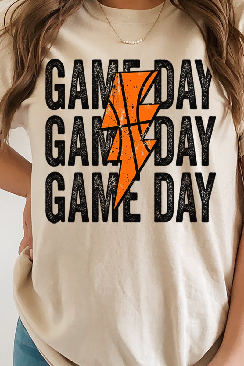 Basketball Stacked Gameday Short Sleeve Relaxed Fit T-Shirt - Wholesale Accessory Market