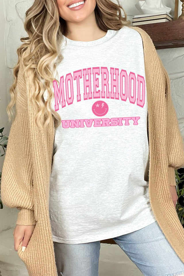 Motherhood University Short Sleeve Relaxed Fit T-Shirt - Wholesale Accessory Market