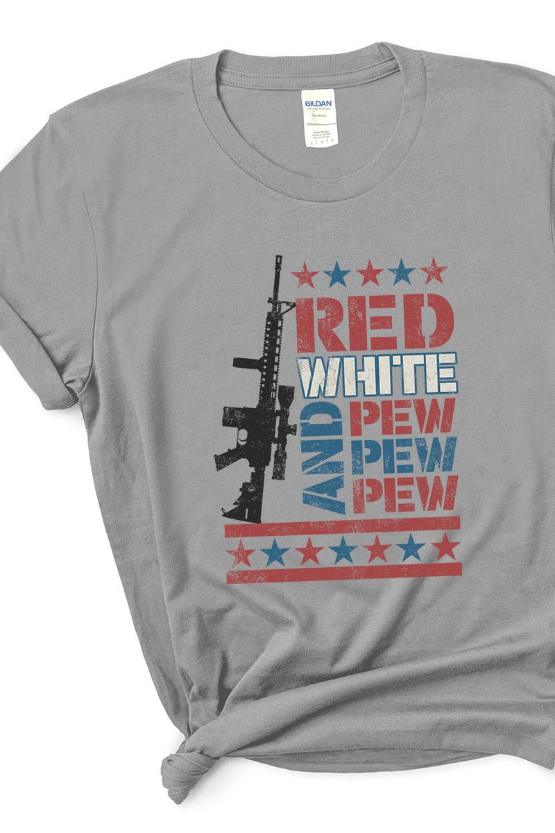 Red White & Pew Short Sleeve Relaxed Fit T-Shirt - Wholesale Accessory Market