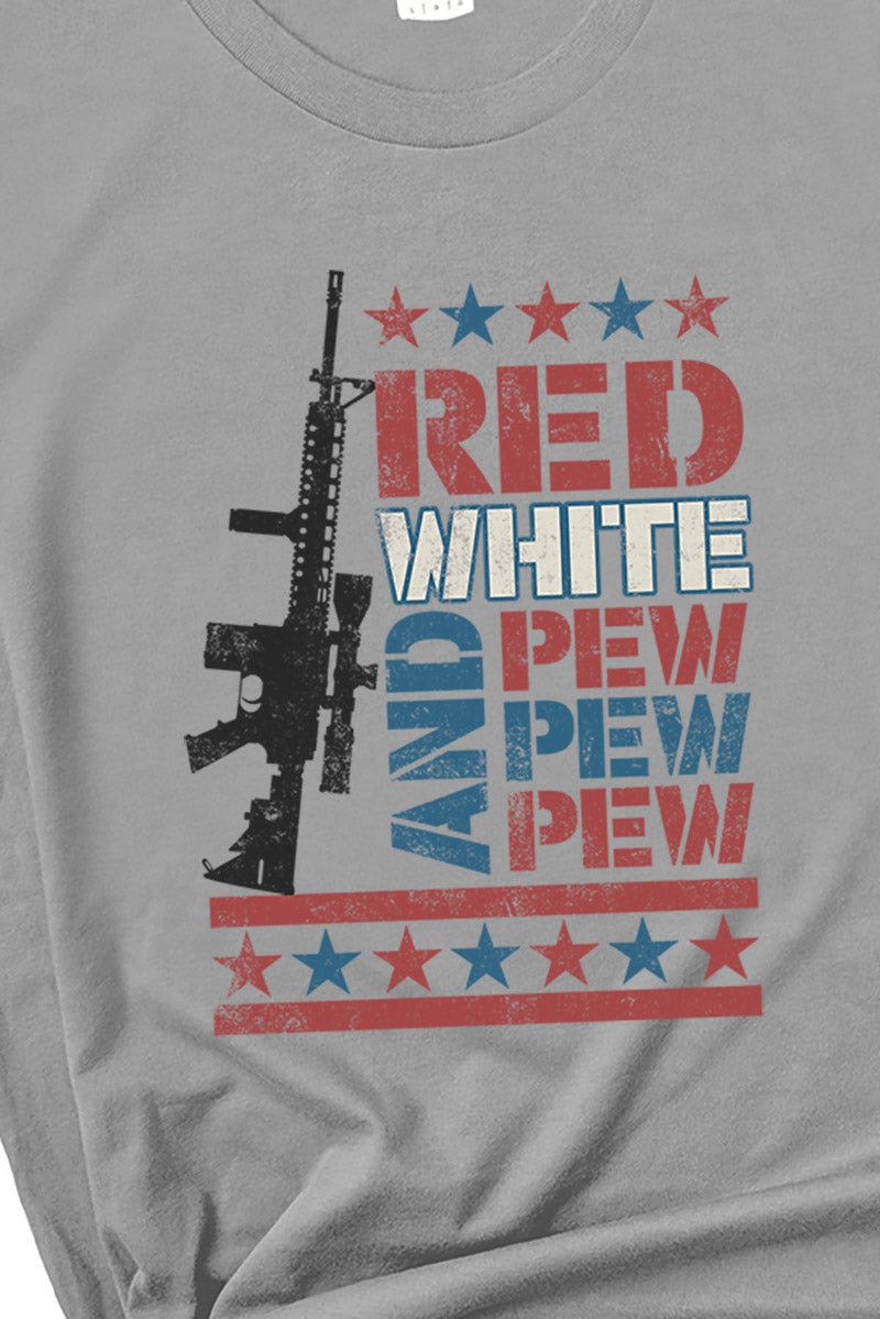 Red White & Pew Short Sleeve Relaxed Fit T-Shirt - Wholesale Accessory Market