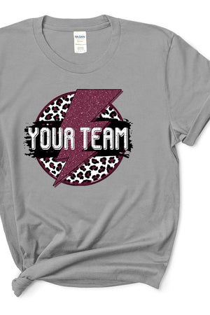 Team Strike Maroon and Black Short Sleeve Relaxed Fit T-Shirt - Wholesale Accessory Market