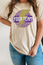 Team Strike Purple and Gold Sleeve Relaxed Fit T-Shirt - Wholesale Accessory Market