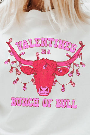 Bunch Of Bull Valentines Short Sleeve Relaxed Fit T-Shirt - Wholesale Accessory Market