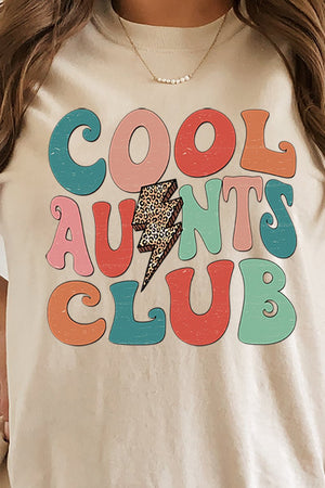 Cool Aunts Club Lightning Bolt Short Sleeve Relaxed Fit T-Shirt - Wholesale Accessory Market