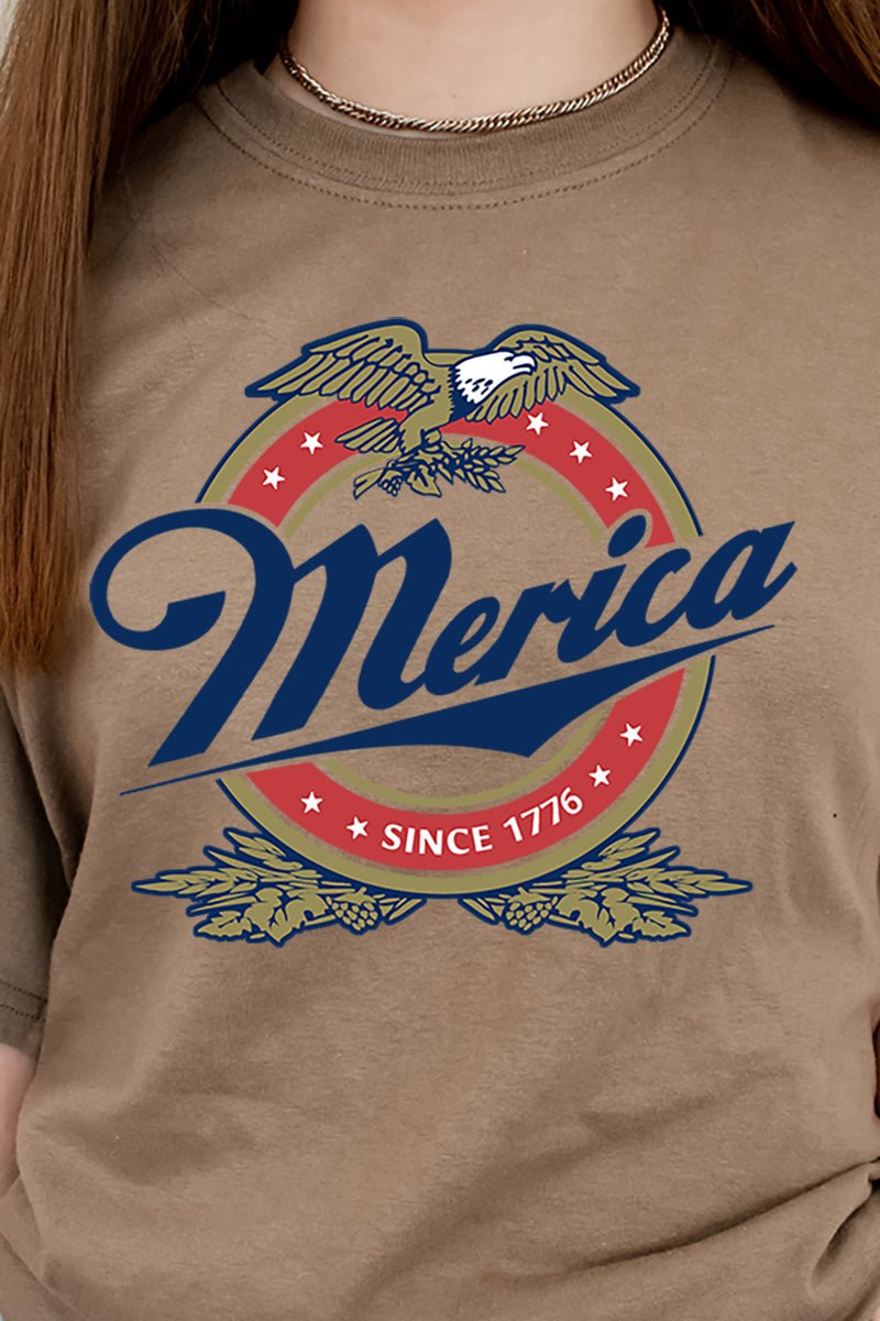 Merica Short Sleeve Relaxed Fit T-Shirt - Wholesale Accessory Market