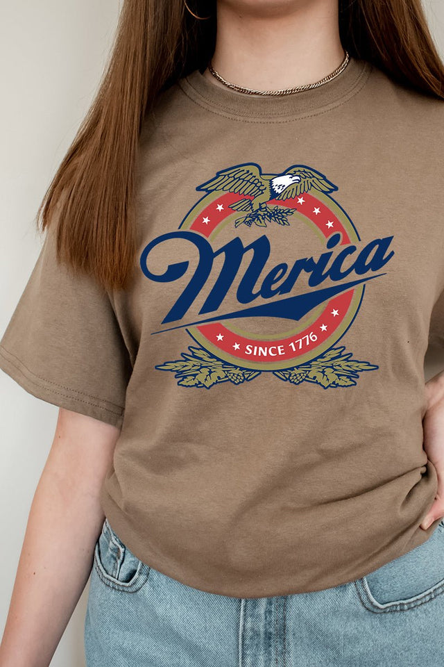 Merica Short Sleeve Relaxed Fit T-Shirt - Wholesale Accessory Market