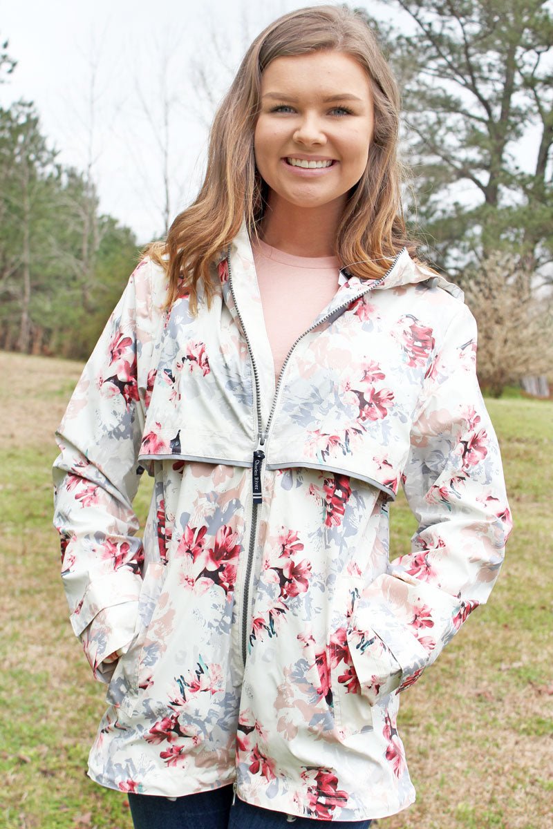 Charles River Floral New Englander Rain Jacket *Customizable! (Wholesale Pricing N/A) - Wholesale Accessory Market