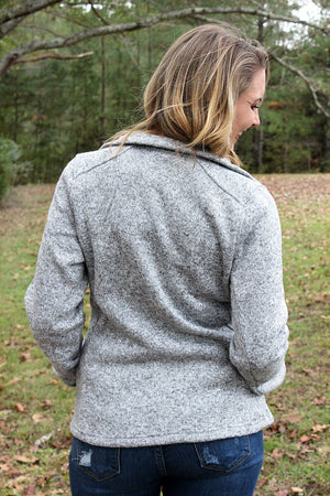 Charles River Women's Heathered Fleece Jacket, Light Gray Heather (Wholesale Pricing N/A) - Wholesale Accessory Market