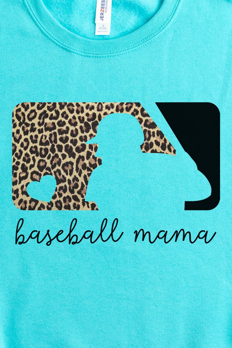 Cheetah Baseball Mama Unisex NuBlend Crew Sweatshirt - Wholesale Accessory Market