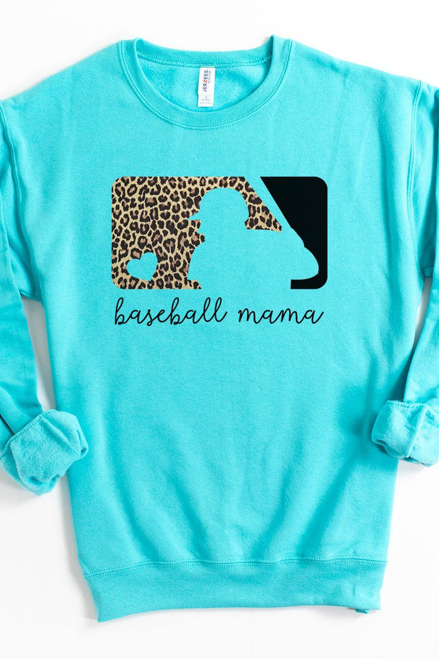 Cheetah Baseball Mama Unisex NuBlend Crew Sweatshirt - Wholesale Accessory Market