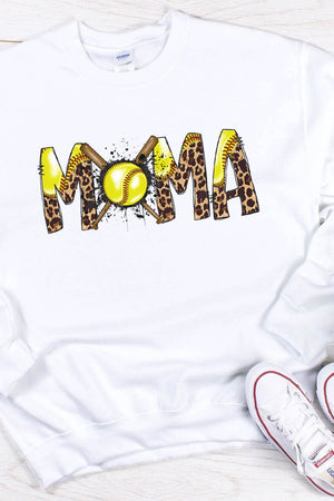 Cheetah Splatter Softball Mama Unisex NuBlend Crew Sweatshirt - Wholesale Accessory Market