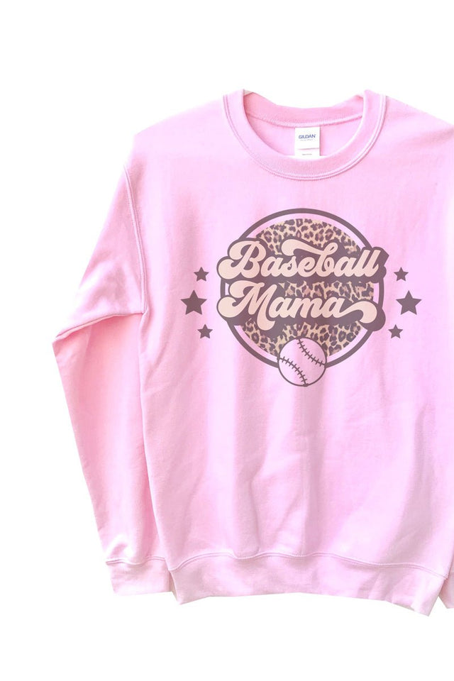 Cheetah Stars Baseball Mama Unisex NuBlend Crew Sweatshirt - Wholesale Accessory Market