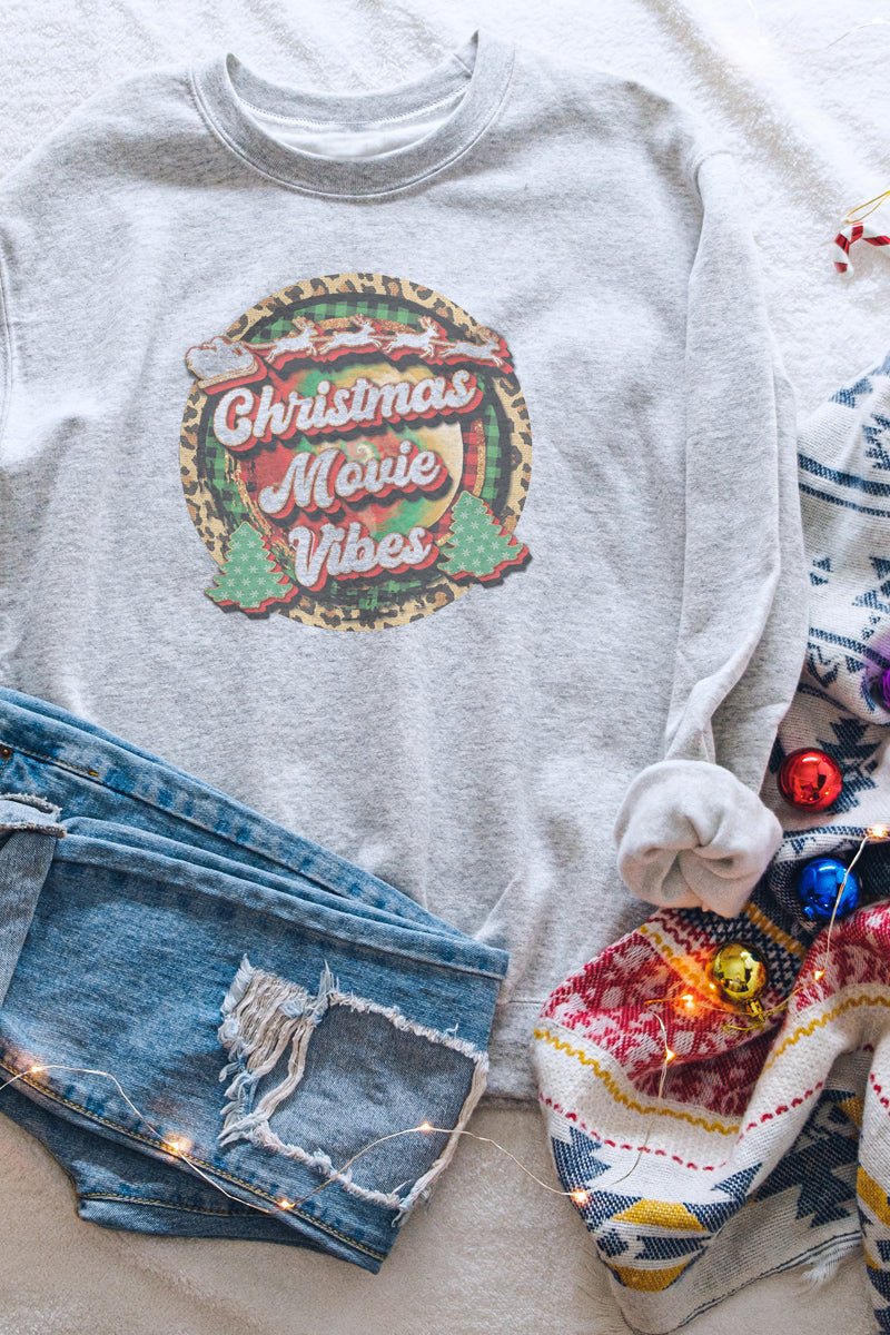 Christmas Movie Vibes Unisex NuBlend Crew Sweatshirt - Wholesale Accessory Market