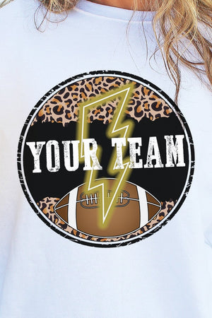 Circle Football Team Name Gold Unisex NuBlend Crew Sweatshirt - Wholesale Accessory Market