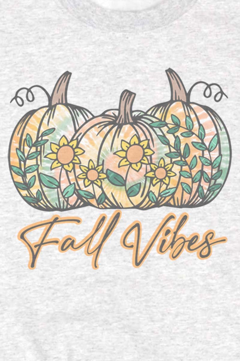 Fall Vibes Tie Dye Pumpkins Unisex NuBlend Crew Sweatshirt - Wholesale Accessory Market