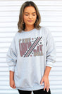 Groovy Game Day Maroon And Black Unisex NuBlend Crew Sweatshirt - Wholesale Accessory Market