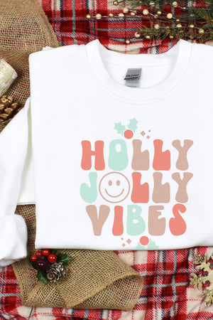 Holly Jolly Vibes Unisex NuBlend Crew Sweatshirt - Wholesale Accessory Market