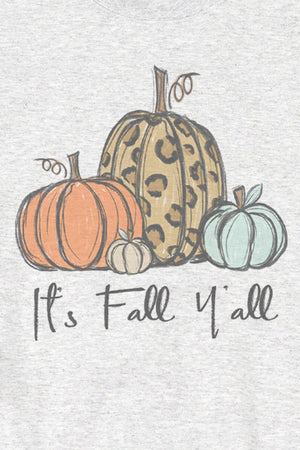 It's Fall Y'all Leopard Pumpkin Trio Unisex NuBlend Crew Sweatshirt - Wholesale Accessory Market