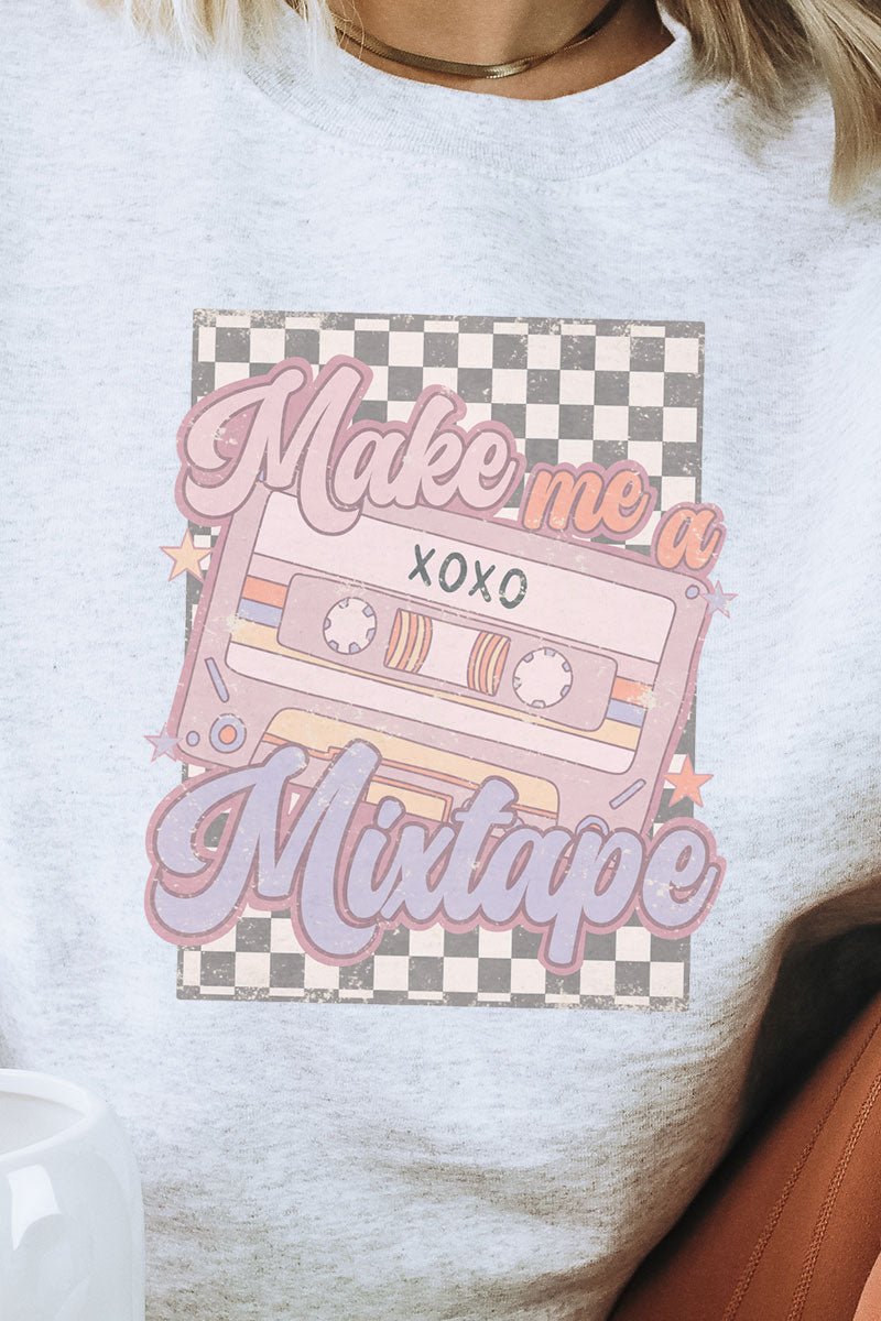 Make Me A Mixtape Unisex NuBlend Crew Sweatshirt - Wholesale Accessory Market