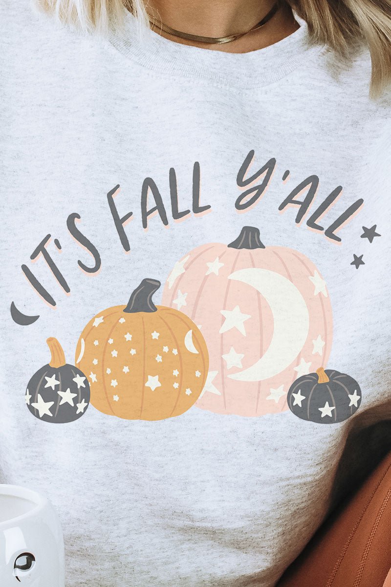 Midnight It's Fall Y'all Unisex NuBlend Crew Sweatshirt - Wholesale Accessory Market