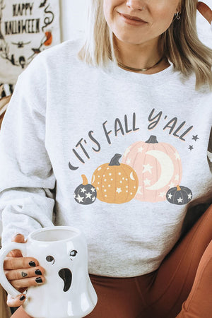 Midnight It's Fall Y'all Unisex NuBlend Crew Sweatshirt - Wholesale Accessory Market