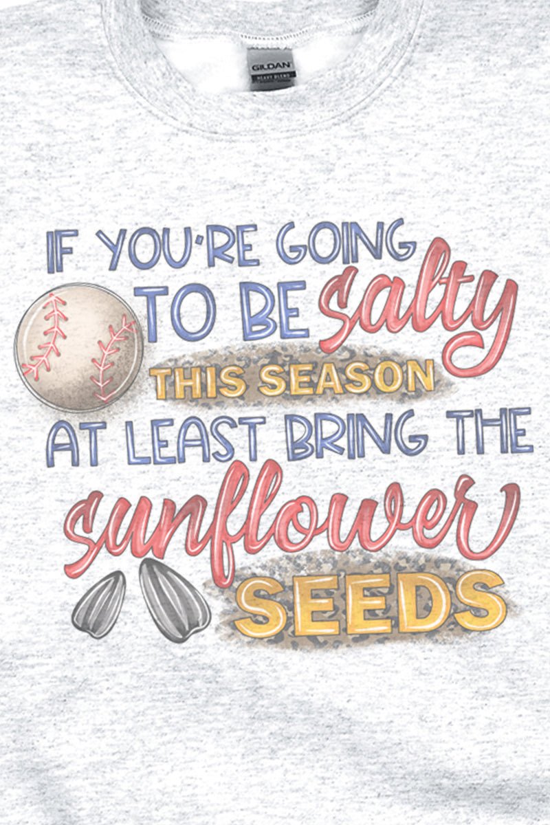 Salty Sunflower Seeds Baseball Unisex NuBlend Crew Sweatshirt - Wholesale Accessory Market