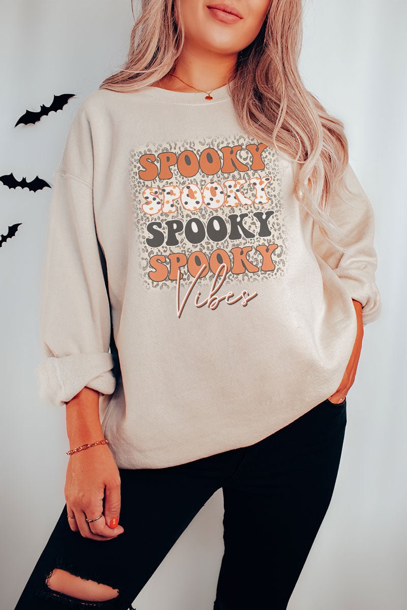 Stacked Spooky Vibes Unisex NuBlend Crew Sweatshirt - Wholesale Accessory Market