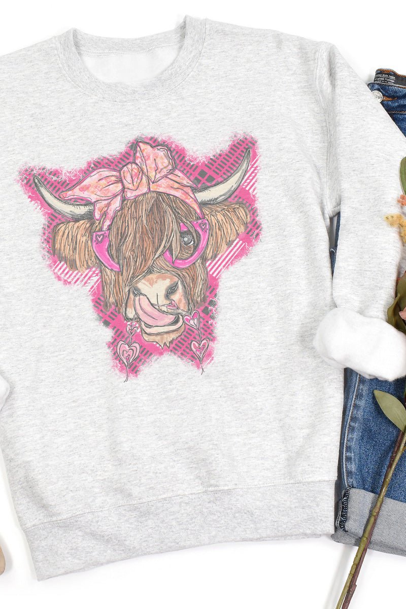 Valentine Cow Unisex NuBlend Crew Sweatshirt - Wholesale Accessory Market