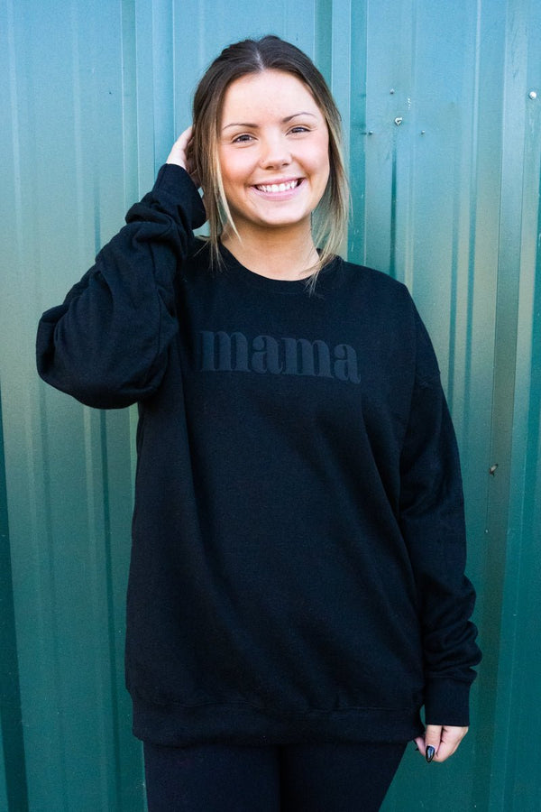 Bella Sweatshirt With Puff Vinyl Mama Nurse Puff Vinyl Sweatshirt