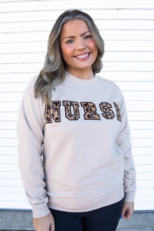 Nurse Chenille Patch Unisex NuBlend Crew Sweatshirt - Wholesale Accessory Market