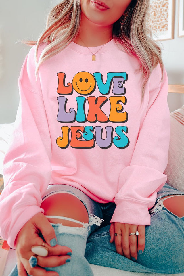 Bright Love Like Jesus Unisex NuBlend Crew Sweatshirt - Wholesale Accessory Market