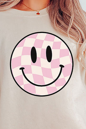 Check Me Out Happy Face Unisex NuBlend Crew Sweatshirt - Wholesale Accessory Market