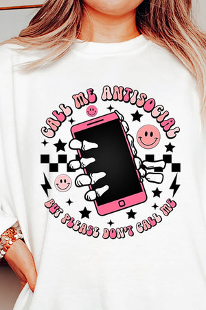 Call Me Anti-Social Unisex NuBlend Crew Sweatshirt - Wholesale Accessory Market