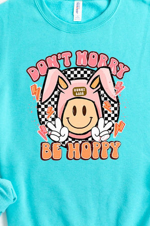 Don't Worry Be Hoppy Easter Unisex NuBlend Crew Sweatshirt - Wholesale Accessory Market