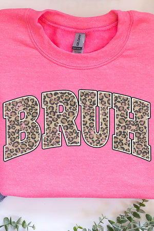 Arched Bruh Leopard Unisex NuBlend Crew Sweatshirt - Wholesale Accessory Market