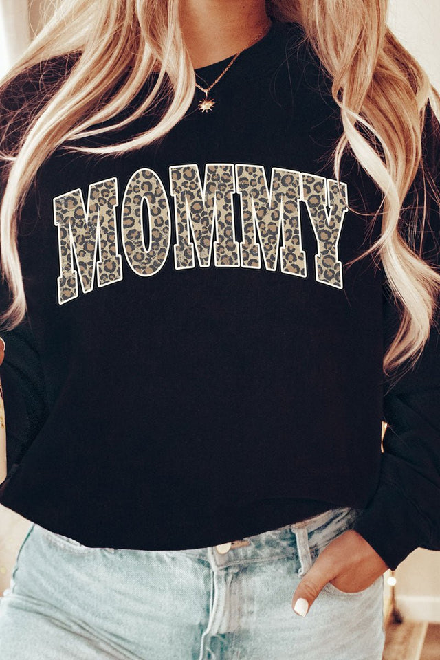 Arched Mommy Leopard Unisex NuBlend Crew Sweatshirt - Wholesale Accessory Market