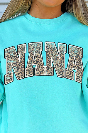 Arched Nana Leopard Unisex NuBlend Crew Sweatshirt - Wholesale Accessory Market