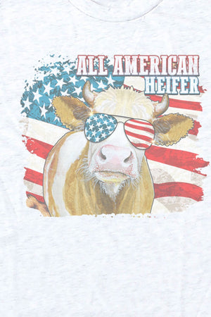 All American Heifer Tri-Blend Crew Tee - Wholesale Accessory Market