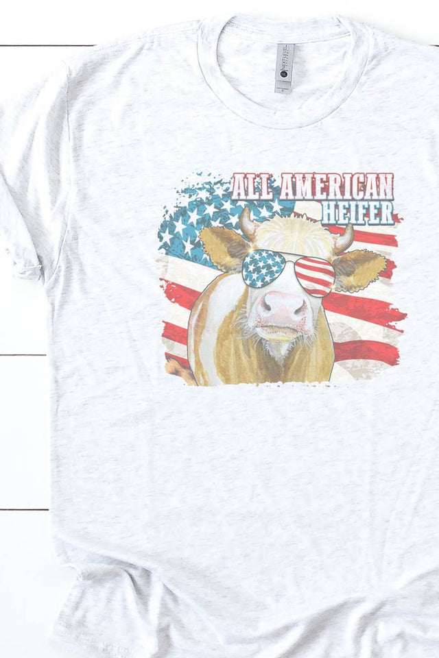 All American Heifer Tri-Blend Crew Tee - Wholesale Accessory Market