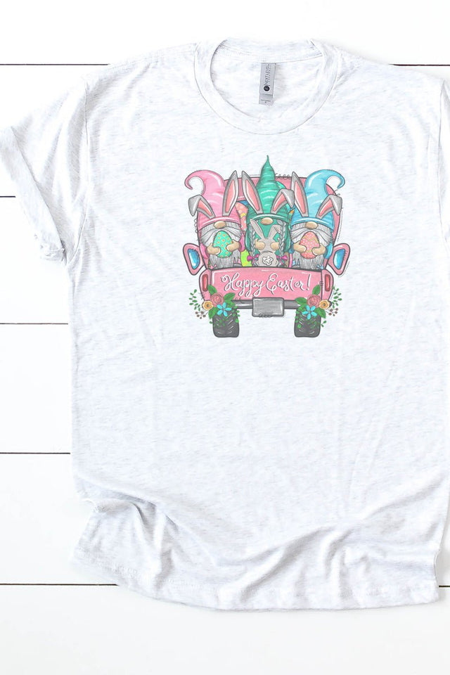 Gnomes Happy Easter Tri-Blend Crew Tee - Wholesale Accessory Market