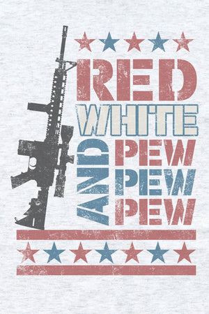 Red White & Pew Tri-Blend Crew Tee - Wholesale Accessory Market