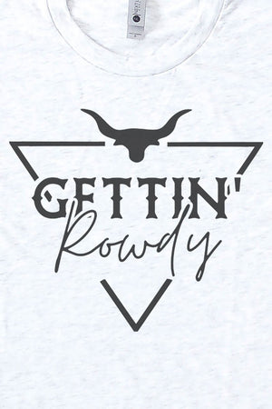 Steer Getting Rowdy Tri-Blend Crew Tee - Wholesale Accessory Market