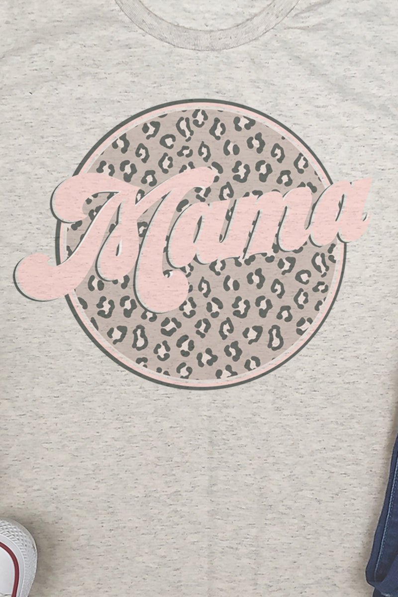 Cheetah Mama Circle Adult Tri-Blend T-Shirt - Wholesale Accessory Market