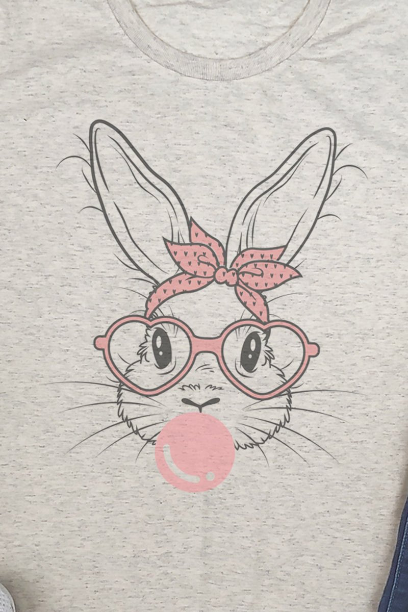 Sassy Glasses Bunny Adult Tri-Blend T-Shirt - Wholesale Accessory Market