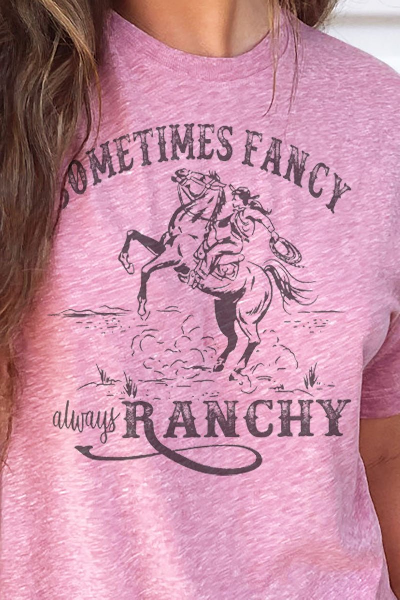 Always Ranchy Melange Jersey Tee - Wholesale Accessory Market